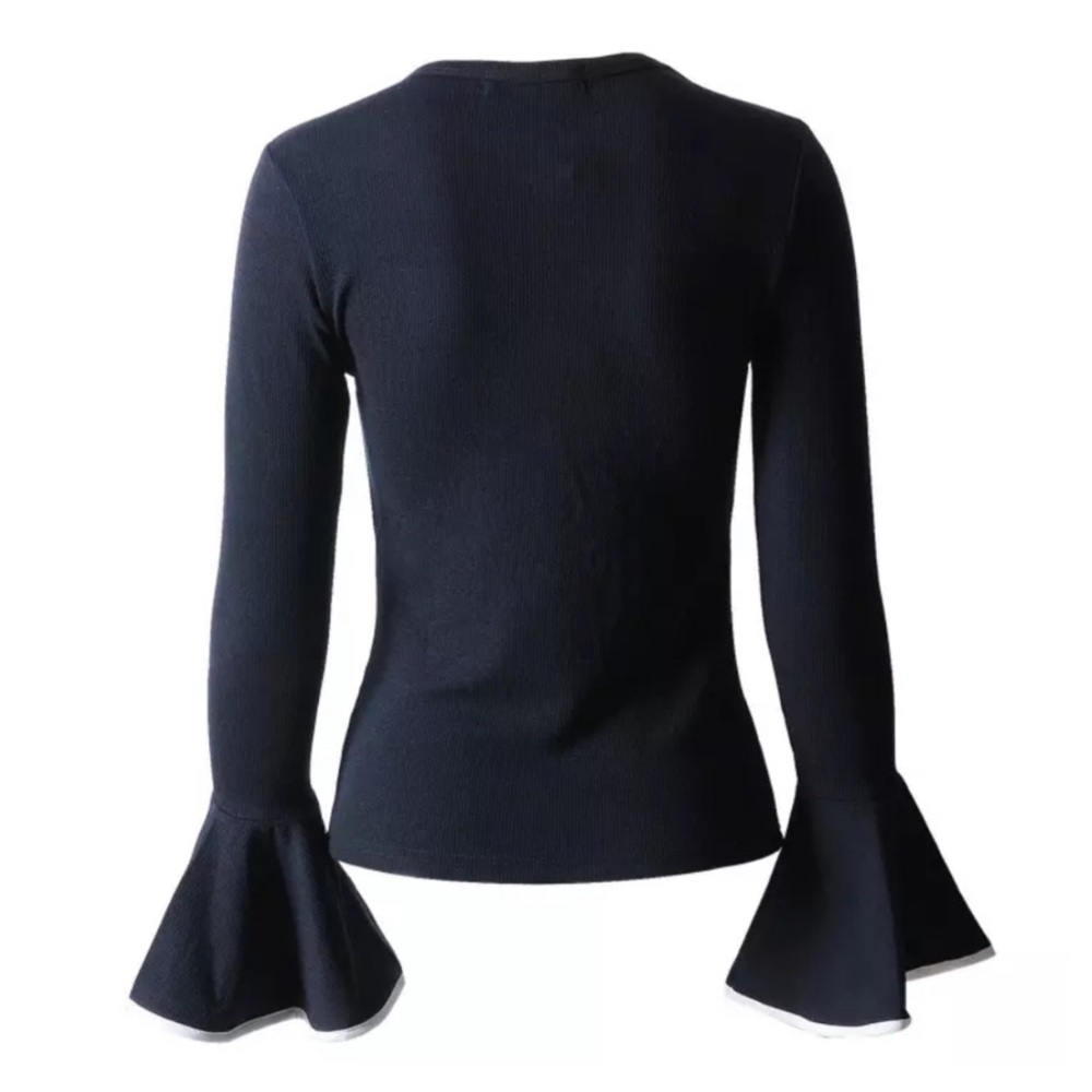 ‼️PRICE FIRM LAST CALL Flared Sleeve Stretch Top - Picture 5 of 5